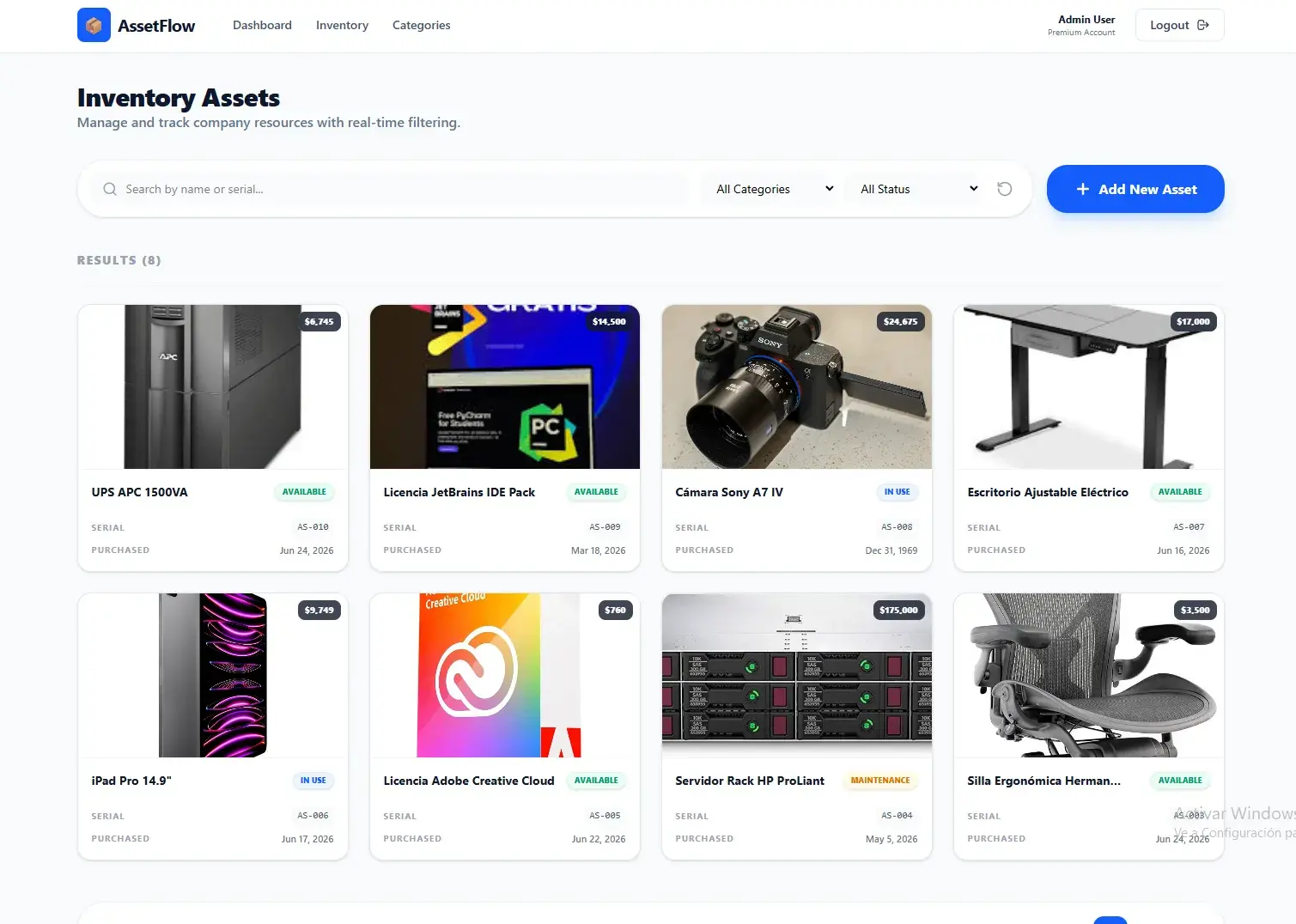 Asset Manager SaaS